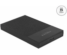 Delock 42011 - HDD/SSD enclosure - 2.5" - Serial ATA III - 5 Gbit/s - USB connectivity - Juodas