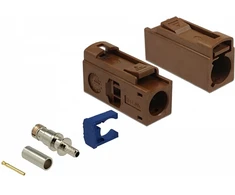 Delock FAKRA F Buchse 25 mm (lang) zum Crimpen