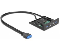 Šakotuvas Delock Front Panel 3.5? USB 5 Gbps 2 x USB Typ-A + HD-Audio (64150)