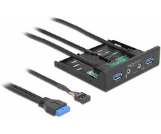 Šakotuvas Delock Front Panel 3.5? USB 5 Gbps 2 x USB Typ-A + HD-Audio (64150)