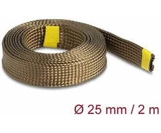 Delock Geflechtschlauch aus Basalt Fasern 2 m x 25 mm braun