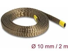 Delock Geflechtschlauch aus Basalt Fasern 2 m x 10 mm braun