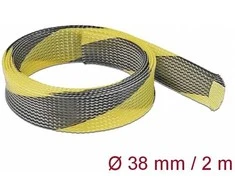 Delock Geflechtschlauch dehnbar 2 m x 38 mm juodas-gelb