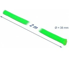 Delock Geflechtschlauch dehnbar 2 m x 38 mm grün