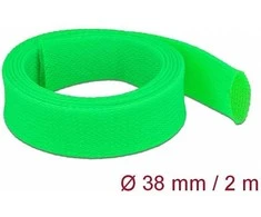 Delock Geflechtschlauch dehnbar 2 m x 38 mm grün