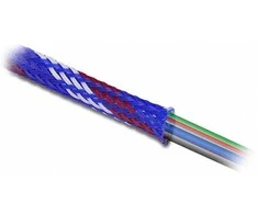 Delock Geflechtschlauch dehnbar 2 m x 38 mm blau-raudona-baltas