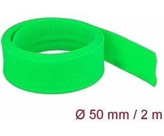 Delock Geflechtschlauch dehnbar 2 m x 50 mm grün