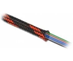Delock Geflechtschlauch dehnbar 2 m x 6 mm juodas-raudona