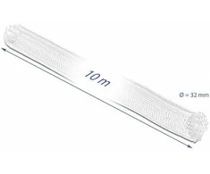Delock Geflechtschlauch mit Klettverschluss 10 m x 32 mm baltas