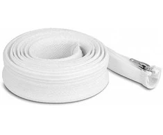 Delock Geflechtschlauch mit Reißverschluss hitzebeständig 2 m x 30 mm baltas
