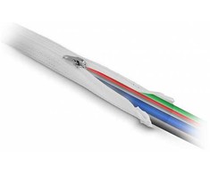 Delock DELOCK Geflechtschlauch mit Reißverschluss 1 m x 50 mm baltas