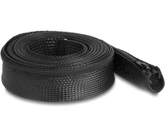 Delock Geflechtschlauch mit Reißverschluss hitzebeständig 3 m x 50 mm juodas