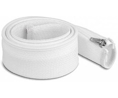 Delock DELOCK Geflechtschlauch mit Reißverschluss 1 m x 50 mm baltas