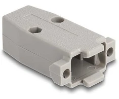 Delock Gehäuse für D-Sub 9 Pin Stecker / Buchse mit Gummidichtungen