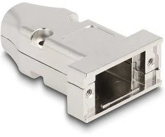 Delock Gehäuse für D-Sub 9 Pin Stecker / Buchse mit Zugentlastung Zinklegierung