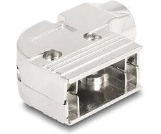 Delock Gehäuse für D-Sub 9 Pin Stecker / Buchse 90° gewinkelt Zinklegierung