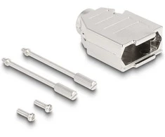 Delock Gehäuse für D-Sub 9 Pin Stecker / Buchse Zinklegierung