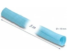 Delock Gewebeschlauch selbstschließend hitzebeständig 5 m x 19 mm blau