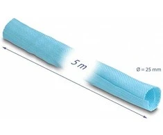 Delock Gewebeschlauch selbstschließend hitzebeständig 5 m x 25 mm blau
