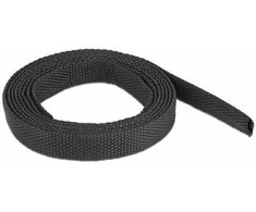 Delock Fabric heat shrink tube 2 m x 6 mm shrinkage ratio 2:1 juodas - Heat shrink tube - Juodas - Polyester - Polyolefin - 2 m - 1 pc(s) - 2:1
