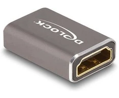 DELOCK HDMI Adapteris Buchse zu Buchse 8K 60 Hz grau Metall