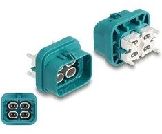 DELOCK HDMTD quad Stecker fur PCB Schutzart IP67 / IP69K