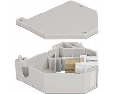 Delock Hutschienenadapter mit Keystone SC Simplex Buchse zu SC Simplex Buchse beige