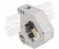 Delock Hutschienenadapter mit Keystone SC Simplex Buchse zu SC Simplex Buchse beige