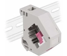 Delock Hutschienenadapter mit Keystone SC Simplex Buchse zu SC Simplex Buchse violett