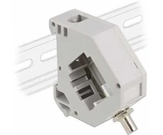 Delock Hutschienenadapter mit Keystone ST Simplex Buchse zu ST Simplex Buchse