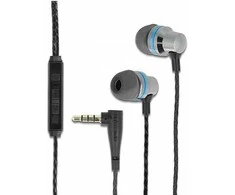Ausinės Delock In-Ear Ausinės su wtykiem 3,5 mm 4-pin Mikrofonas i regulator głośności + funkcja szybkiego wyciszenia išmaniems telefonams i tabletów