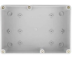Delock Installationsgehäuse mit Kabeleinführungen 180 x 125 x 90 mm grau
