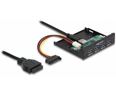 Delock Wewnętrzny 8.89cm 3.5 cala USB 3.2 Gen 1 Hub 4 Port (64166)