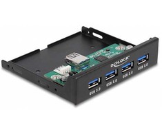 Delock Wewnętrzny 8.89cm 3.5 cala USB 3.2 Gen 1 Hub 4 Port (64166)