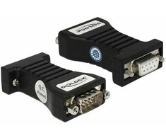 Delock Isolator RS-232 D-Sub 9 Buchse zu RS-232 D-Sub 9 Stecker TXD, RXD, RTS, CTS, GND galvanische Trennung 2,5 kV