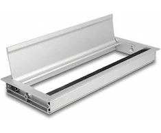 Delock Kabeldurchführung für Tischeinbau mit Bürste 300 x 120 x 28 mm sidabrinis