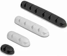 Delock Kabelhalter selbstklebend Kombi Set 4 Stück juodas / baltas