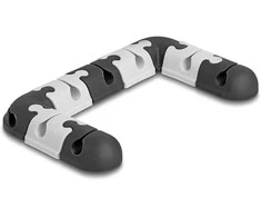 Delock Kabelhalter selbstklebend modular Set 9 Stück juodas / grau