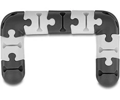 Delock Kabelhalter selbstklebend modular Set 9 Stück juodas / grau
