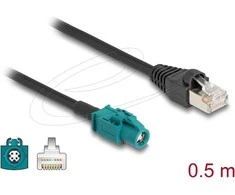 Delock Kabelis HSD Z Buchse zu RJ45 Stecker 0,5 m