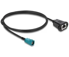 Delock Kabelis HSD Z Stecker zu RJ45 Buchse 1 m