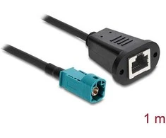 Delock Kabelis HSD Z Stecker zu RJ45 Buchse 1 m
