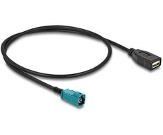Delock Kabelis HSD Z Stecker zu USB 2.0 Typ-A Buchse 0,5 m