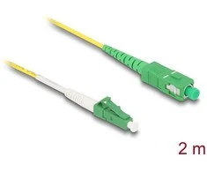 Delock Kabelis Lichtwellenleiter LC-APC zu SC-APC Simplex Singlemode OS2 2 m