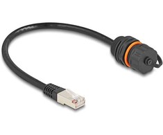 Delock Kabelis RJ45 Cat.6A STP 25 cm Juodas (88146)