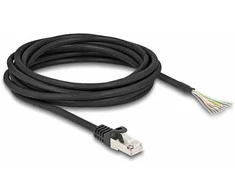 Delock Kabelis RJ50 Stecker zu offenen Kabelenden S/FTP 5 m juodas