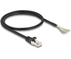 Delock Kabelis RJ50 Stecker zu offenen Kabelenden S/FTP 0,5 m juodas