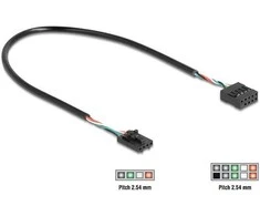 Delock Kabelis USB 2.0 Pfostenbuchse 2,54 mm 4 Pin zu USB 2.0 Pfostenbuchse 2,54 mm 10 Pin 30 cm