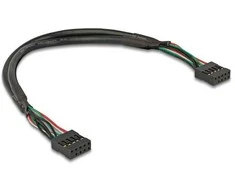 Delock Kabelis USB 2.0 Pfostenbuchse 2,54 mm 10 Pin zu USB 2.0 Pfostenbuchse 2,54 mm 10 Pin 25 cm