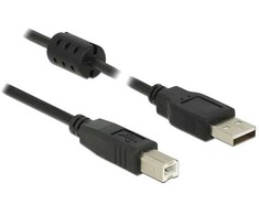 Delock Kabelis USB 2.0 Typ-A Stecker > USB 2.0 Typ-B Stecker 5,0 m juodas
